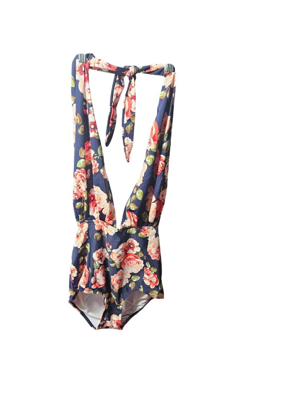 Coscoship Care for life Floral Print One-Piece Swimsuit With Open Back & Adjusta
